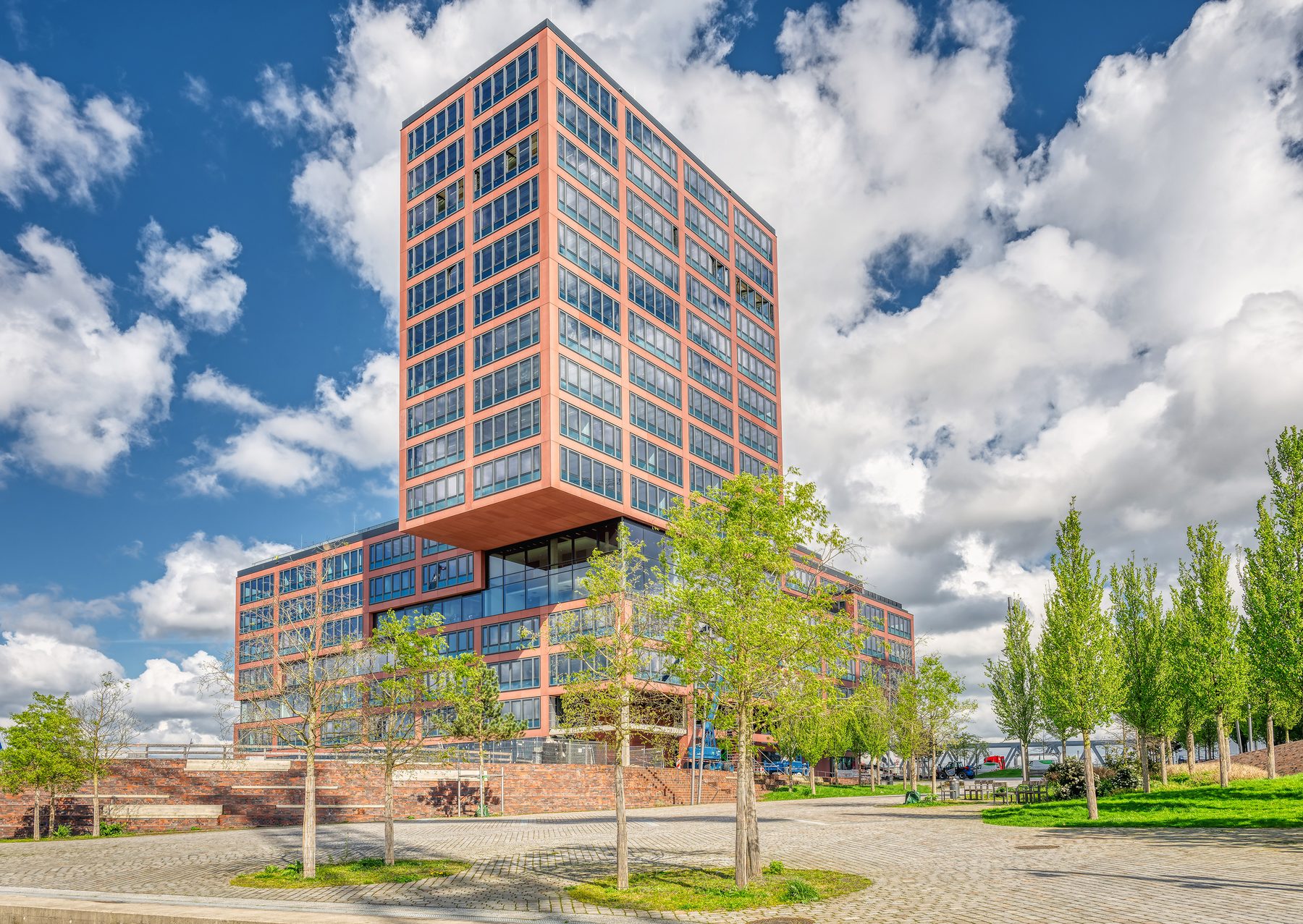 Bürogebäude am Amerigo-Vespucci-Platz in der Hamburger HafenCity